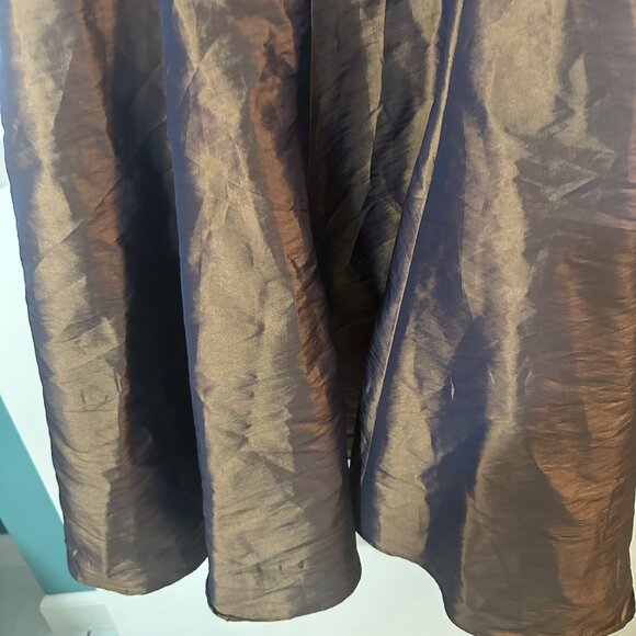La Contessa High Fashion Brown Metallic Dress Size 8 Formal Holiday - Picture 14 of 14